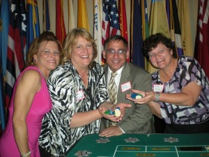 Wendy,Kelly and Evelyn winning at the table!